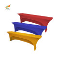 Customized Reception Table Cloth Full Color Printing Trade Show Throws Table Cloth Tablecloth